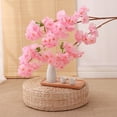 thumbnail image 3 of Visland Cherry Blossom Flowers Artificial Silk Cherry Blossom Branches for Home Garden Wedding Party Event Spring Decor, 3 of 6