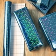 thumbnail image 6 of Blue Holographic Wrapping Paper Roll, Blue Space Gift Wrap with Shining Galaxy Design for Birthday, Baby Shower, Christmas, Father's Day, Weeding - 17 In X 32.8 Ft (46.5 sq.ft.), 6 of 12