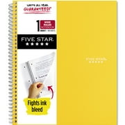 Five Star Wirebound Notebook, 1 Subject, Wide Ruled, 8" x 10 1/2", Harvest Yellow (930010CJ1-WMT)
