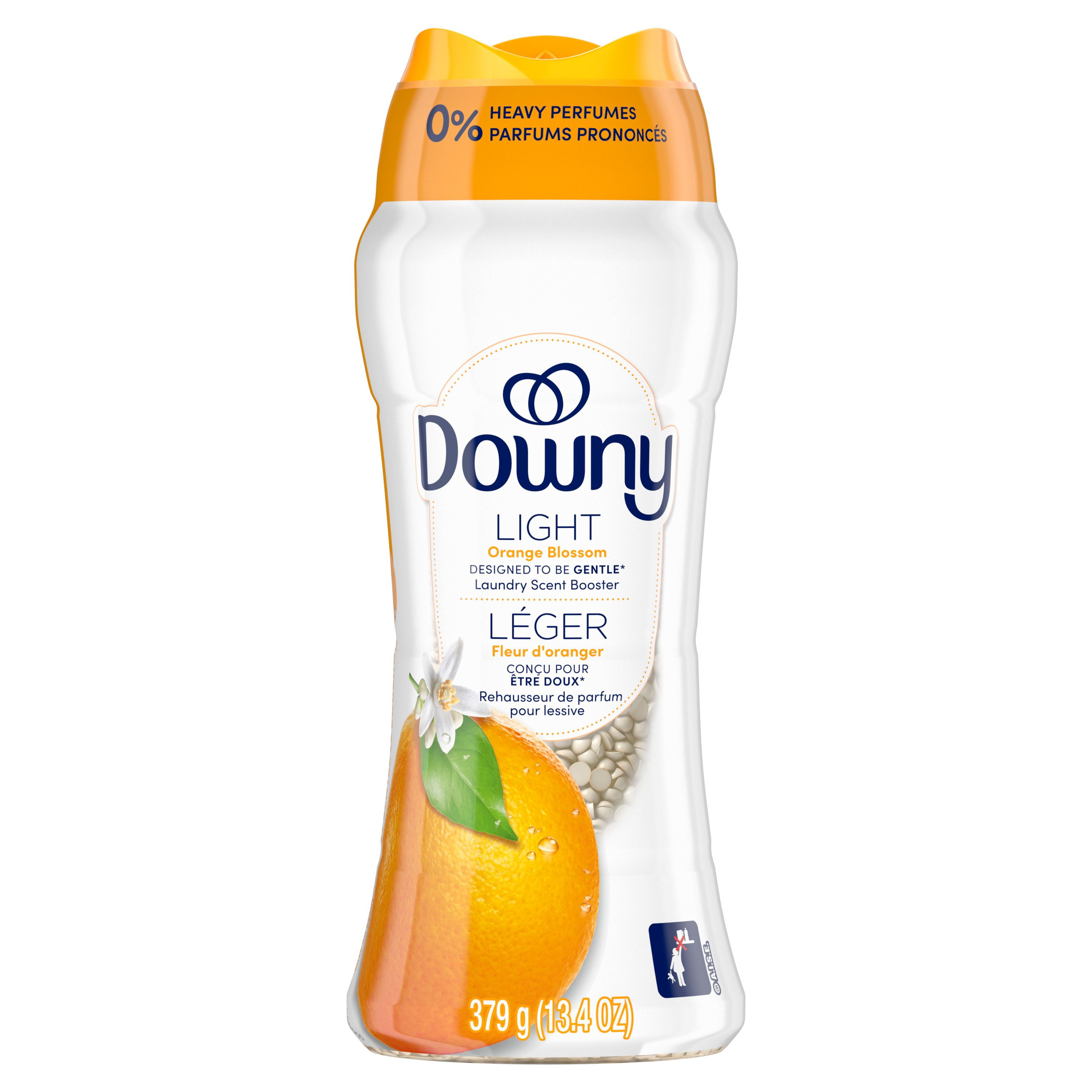 Downy Light Laundry Scent Booster Beads, Orange Blossom Scent, In-wash fabric beads designed to be gentle with a light boost of scent, No Heavy Perfumes