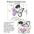 thumbnail image 6 of CCOCC Eye Wall Decals Peel and Stick Bedroom Decor for Women Butterfly Flower Home Wall Decor Living Room Wall Stickers and Murals Wall Stickers Butterflies Motivational Vinyl Wall Murals, 6 of 7