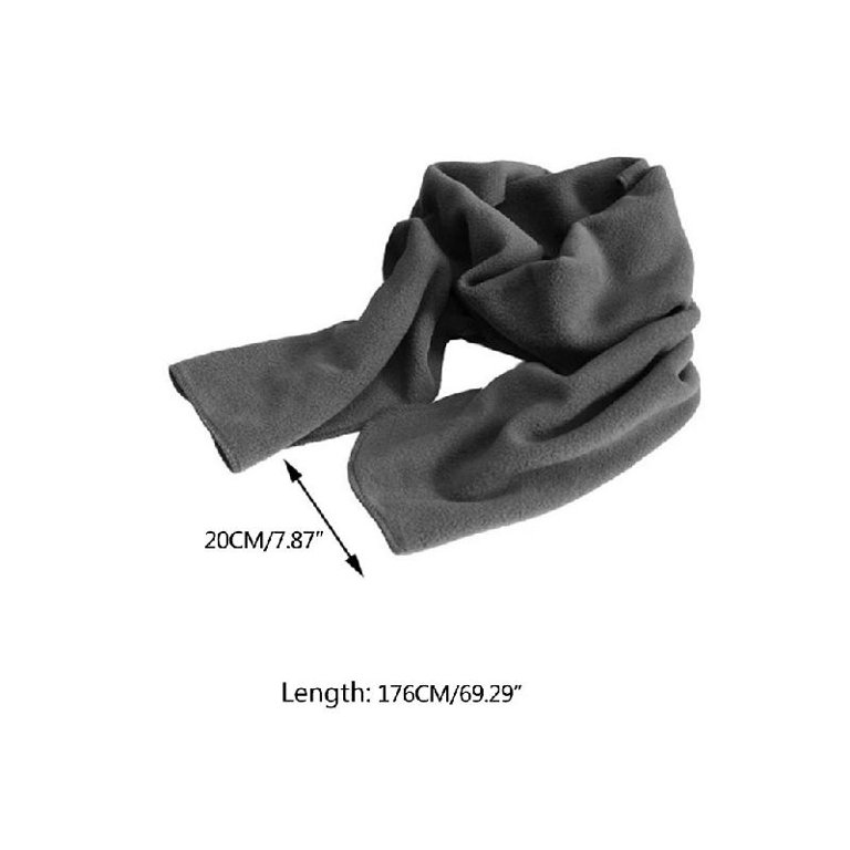 TINYSOME Fashion Warm Fleece Scarf Soft Lightweight Solid Color