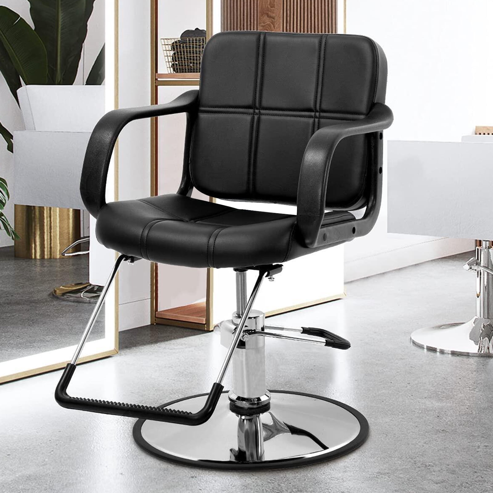 Hydraulic Barber Chair Portable Salon Chair Adjustable 360° Swivel