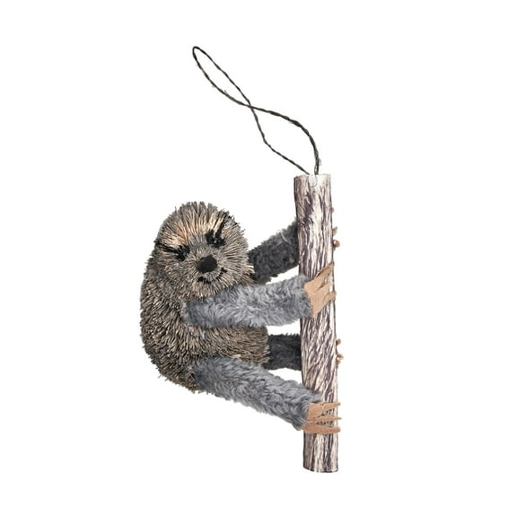 Sloth Abaca Buri Holiday Christmas XMAS Ornament