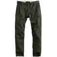 thumbnail image 3 of Pantalones casual ajustados para hombre de corte recto en verde ejército, 3 of 6