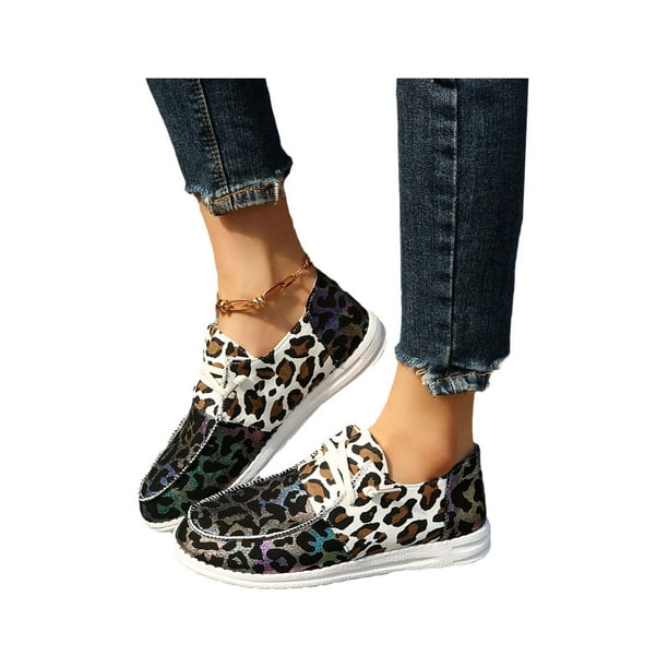 Walmart leopard hotsell loafers