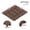 Red + Brown + Polypropylene#72, variant on Stone Style 12 Patio Deck Tiles, 44 Pcs DIY Interlocking Decking Tiles for Porch Poolside Balcony Backyard, Easy Install PP Plastic Floor Tile Dark Grey