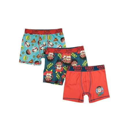 Boy's Ryan World Boys Underwear, 3 Pack Boxer Briefs (Little Boys & Big