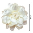 thumbnail image 6 of Moxufan 10cm Rose Fabric Flower Accessory Women Versatile Corsage Hair Clip Suit Lapel Clothing Bags DIY Corsage,Light Blue, 6 of 8