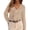 Light Khaki, variant on Women Early Fall Fashion Dressy Casual Blouses,Comfy Lightweight,Lantern Long Sleeve Shirts,Cute Ruffle V Neck,Going Out Tops,Business Work Outfits,Trendy Daily Clothes