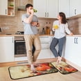 thumbnail image 6 of SKYSONIC Autumn Mini Pumpkins Kitchen Rugs 2 Pieces, Berries Chestnuts Vintage Floor Mat Room Area Rug Washable Carpet Perfect for Living Room Bedroom Entryway, 6 of 7