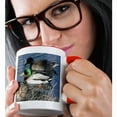 thumbnail image 2 of 3dRose, Mallard Duck Couple, 15oz Two-Tone Red Mug, 2 of 7