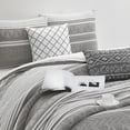 thumbnail image 3 of Nanshing  Athena 6 Piece Contemporary Geometric Comforter Set Grey - California King, 3 of 5