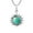 Green turquoise, variant on AeraVida Radiant Sun with Stone or Shell Inlay Sterling Silver Pendant Necklace