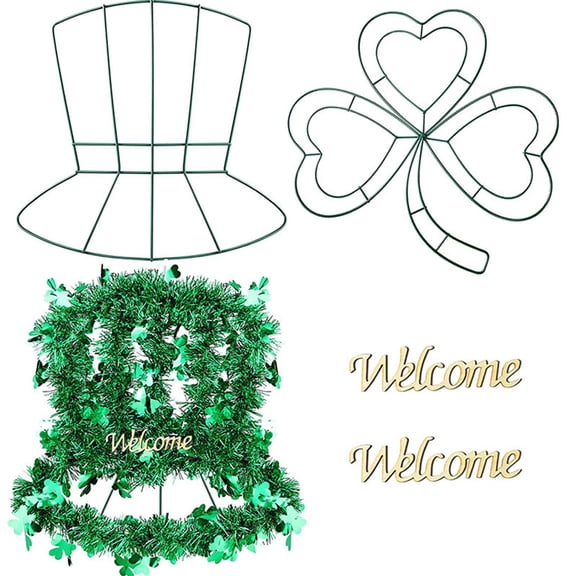 HEALEEP Wreath Making Frame Iron 2Pcs 12.3x13x0.08in