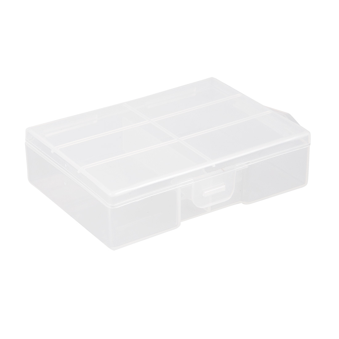 Unique Bargains Clear Plastic Case Holder Storage Box Container for 24