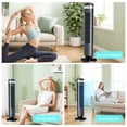 thumbnail image 4 of Sybels 35" Bladeless Tower Fan, Quiet Cooling Floor Fan with Remote, 5 Speeds & 4 Modes, 12-Hour Timer, Portable Standing Fan for Bedroom, Office, Home, Black, 4 of 8