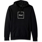HUF Men's Box Logo P/O Hoodie, Black, M