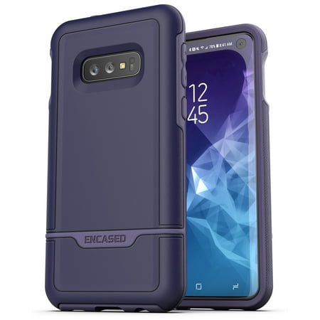 Encased Protective Galaxy S10e Case Purple (2019 Rebel Armor) Military Grade Heavy Duty Full Body Cover (Samsung Galaxy S10