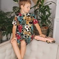 thumbnail image 4 of Balery Different Cats 1 Conjunto de Pijama Infantil de Manga Corta con Estampado – Ropa de Dormir de Algodón Suave-Small, 4 of 6
