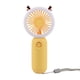 thumbnail image 1 of Inteprter Mini ventilador de mano de luz nocturna de escritorio recargable con batería incorporada de 300mAh de funcionamiento de poco ruido Electrodomésticos Jengibre, 1 of 6