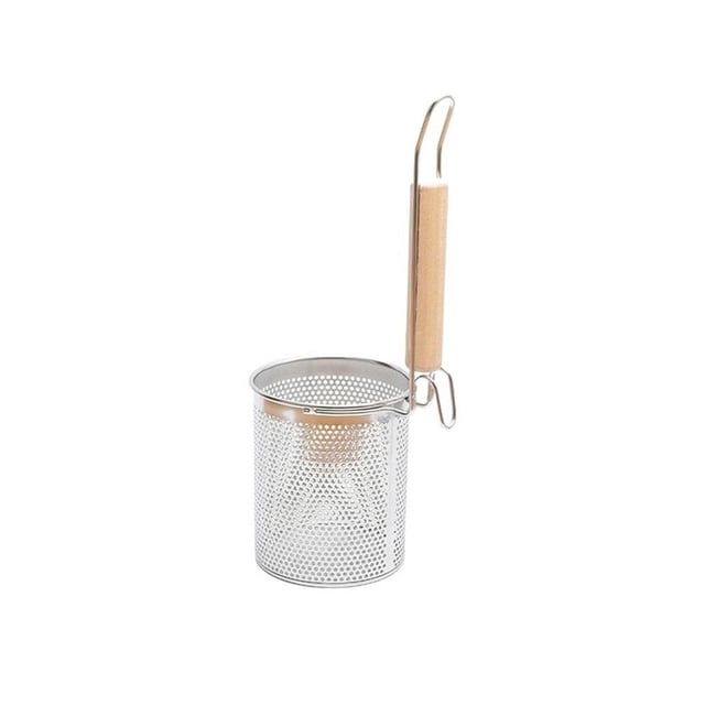 Frying Basket Stainless Steel With Handle Deep Frying Strainer Funnel Frying Pan Spoon Sieve Kitchen Supplies