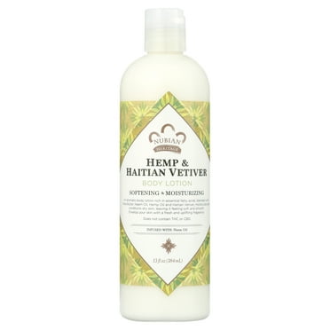 Nubian Heritage Body Lotion Indian Hemp & Haitian Vetiver,13 oz