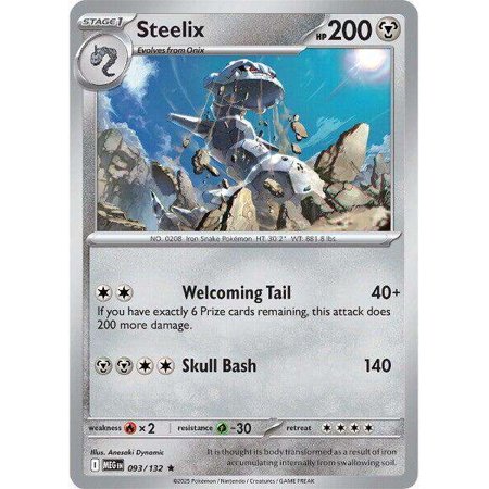 Pokemon ME01: Mega Evolution Rare Steelix #93