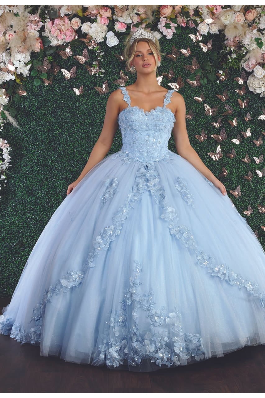 Floral Ball Quinceanera Gown
