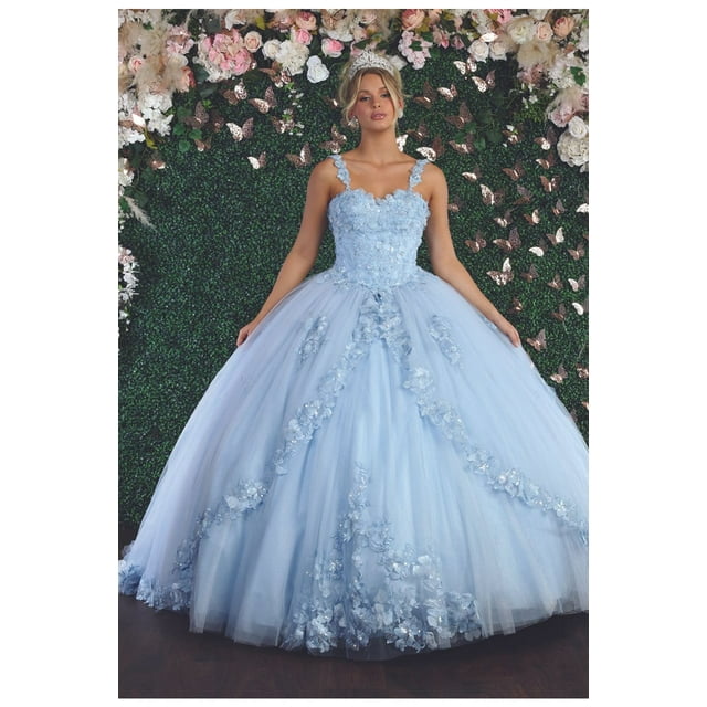 Robe de Bal Florale de Quinceañera
