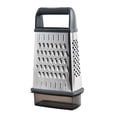 thumbnail image 2 of TopLLC Artificial Flowers Fake Flowers Faux Flowers 9 Oval Stainless Steel Four-sided Planer With Bottom Box Multi-function Melon And Fruit Peeler Ginger Garlic Cheese Grater Interior decorations, 2 of 4