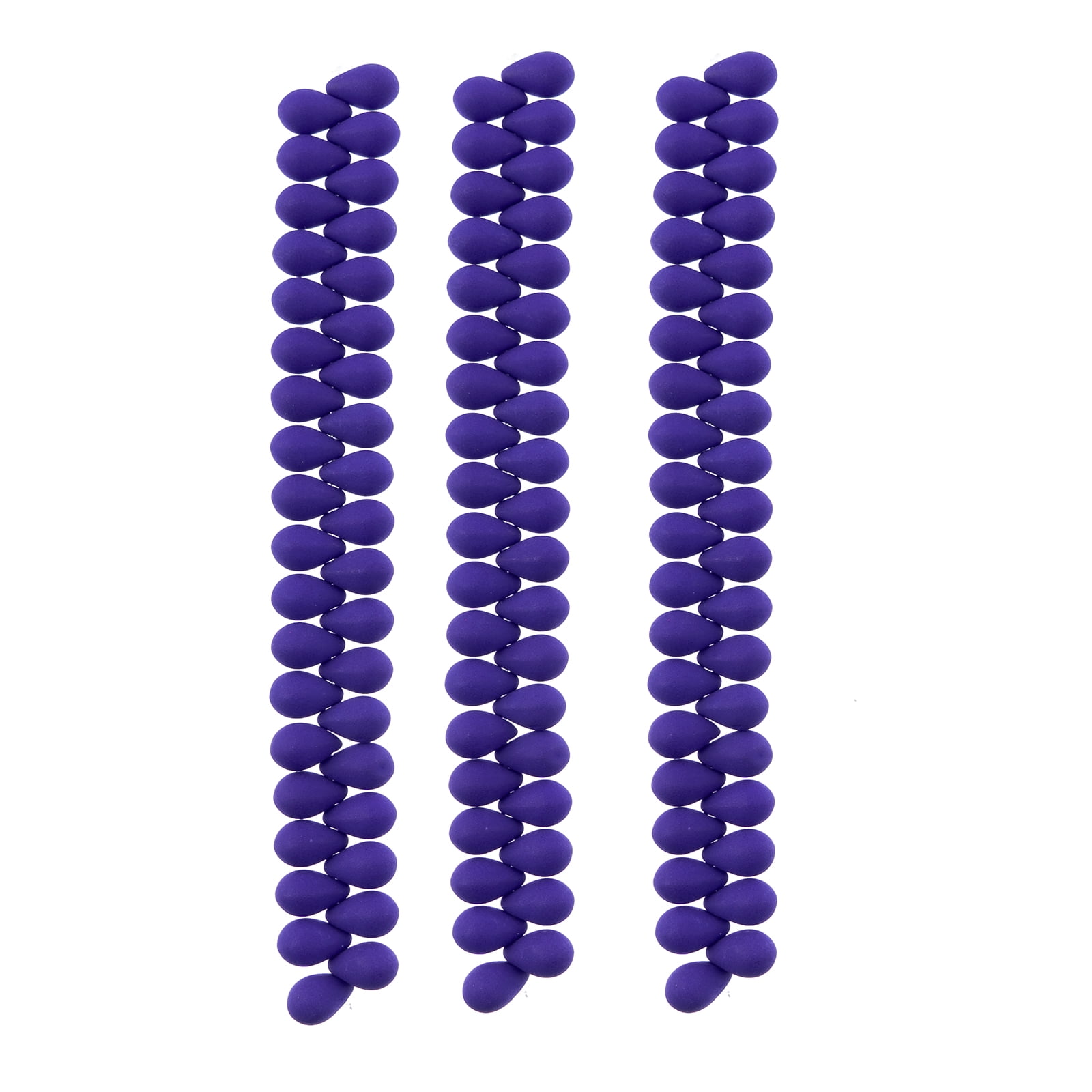 114pcs John Bead 6x9mm Czech Glass White Alabaster Blue Teardrop Bead Strands for DIY Jewelry Making Crafts