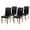 Medium Brown, variant on Set of 4 Classic Style Solid Wood Upholstered Waterproof Falabella Dining Chairs, Kitchen Chairs, Armless Side Chairs, Modern Side Chairs, Medium Brown Color