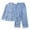 Blue, variant on Silk Pajamas for Women Shorts Set Petite Pajama Bottoms Thin Long Sleeve Suit Spring And Autumn Ice Silk High Sense Ink Painting Leisure Home Clothing
