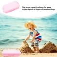 thumbnail image 3 of SWETRACE 2 Pcs Bac à Sable Rose Portatif avec Couvercle Plateau de Sable en Plastique Portable pour Activité Intérieure, 3 of 7