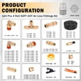 thumbnail image 2 of Kit de conexiones para línea de aire DOT de latón CheeMuii, 124 piezas, manguera de 15 m, 2 of 9