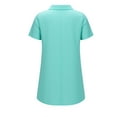 thumbnail image 6 of Blczomt Green Womens Shirts Casual Trendy Summer Shirt Short Sleeve Lightweight Women Blouses,XL, 6 of 6