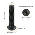 thumbnail image 2 of Uxcell M6x25mm Hex Socket Button Head Bolts Alloy Steel Blackening 25 Pack, 2 of 5