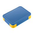 thumbnail image 2 of Fiambrera Bento con compartimentos, caja de almacenamiento Bento para picnic, 5 compartimentos, contenedor de aperitivos para el hogar, al aire libre Azul amarillo, 2 of 8