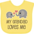 thumbnail image 3 of Inktastic My Grandad Loves Me Boys or Girls Baby Bib, 3 of 4