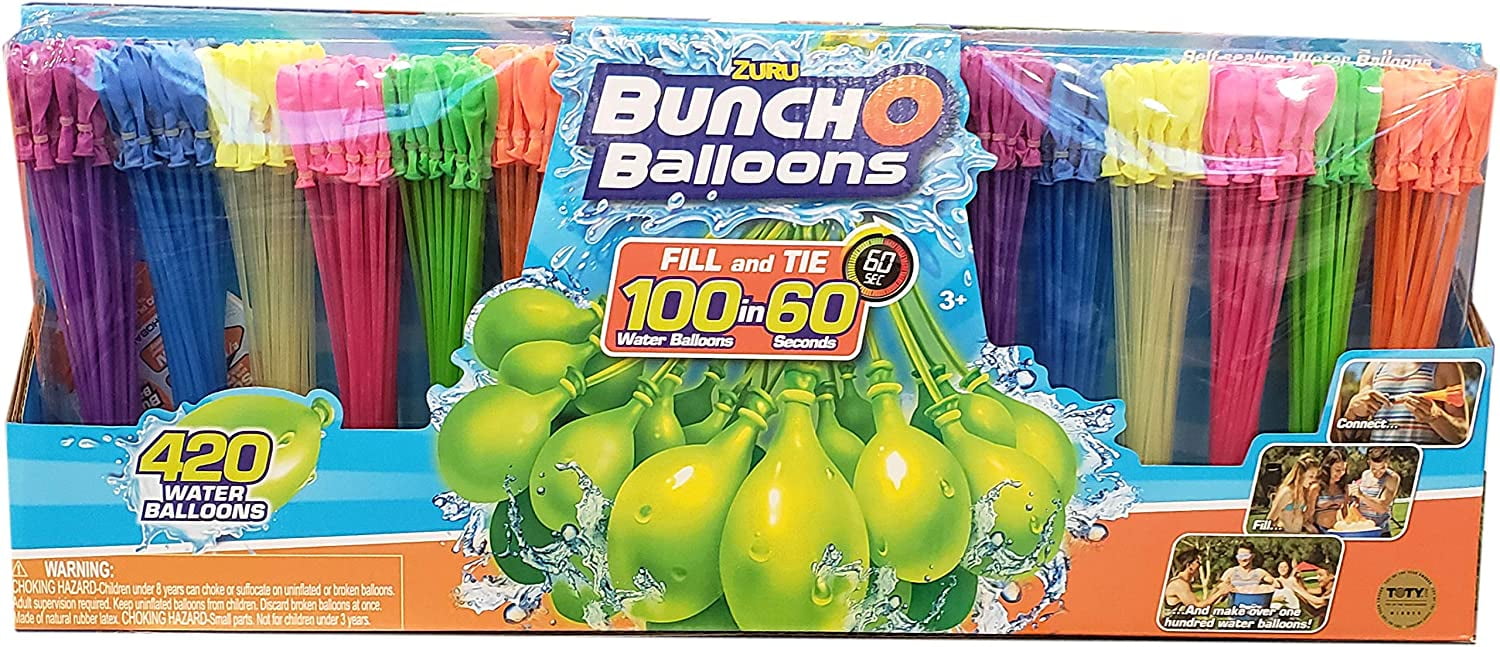 420 Stück selbstschließende Wasserbomben BOYS ZURU Bunch O Balloons 