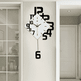 thumbnail image 3 of Modern Swing Metal Quartz Silent Wall Clock Nordic Design Hanging Clock 34*63cm for Living Rooms, Bedrooms, Sitting Rooms, 3 of 12