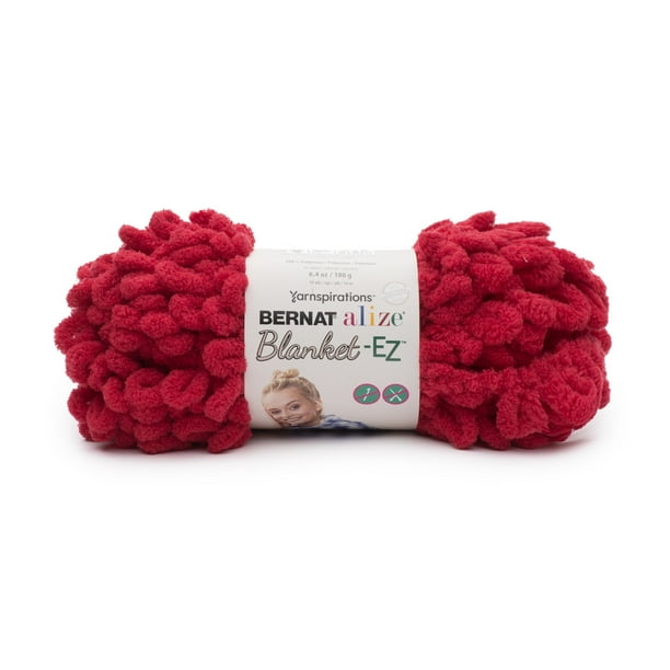 Bernat Alize BlanketEZ Yarn, (180g/6.4oz), Bright Red