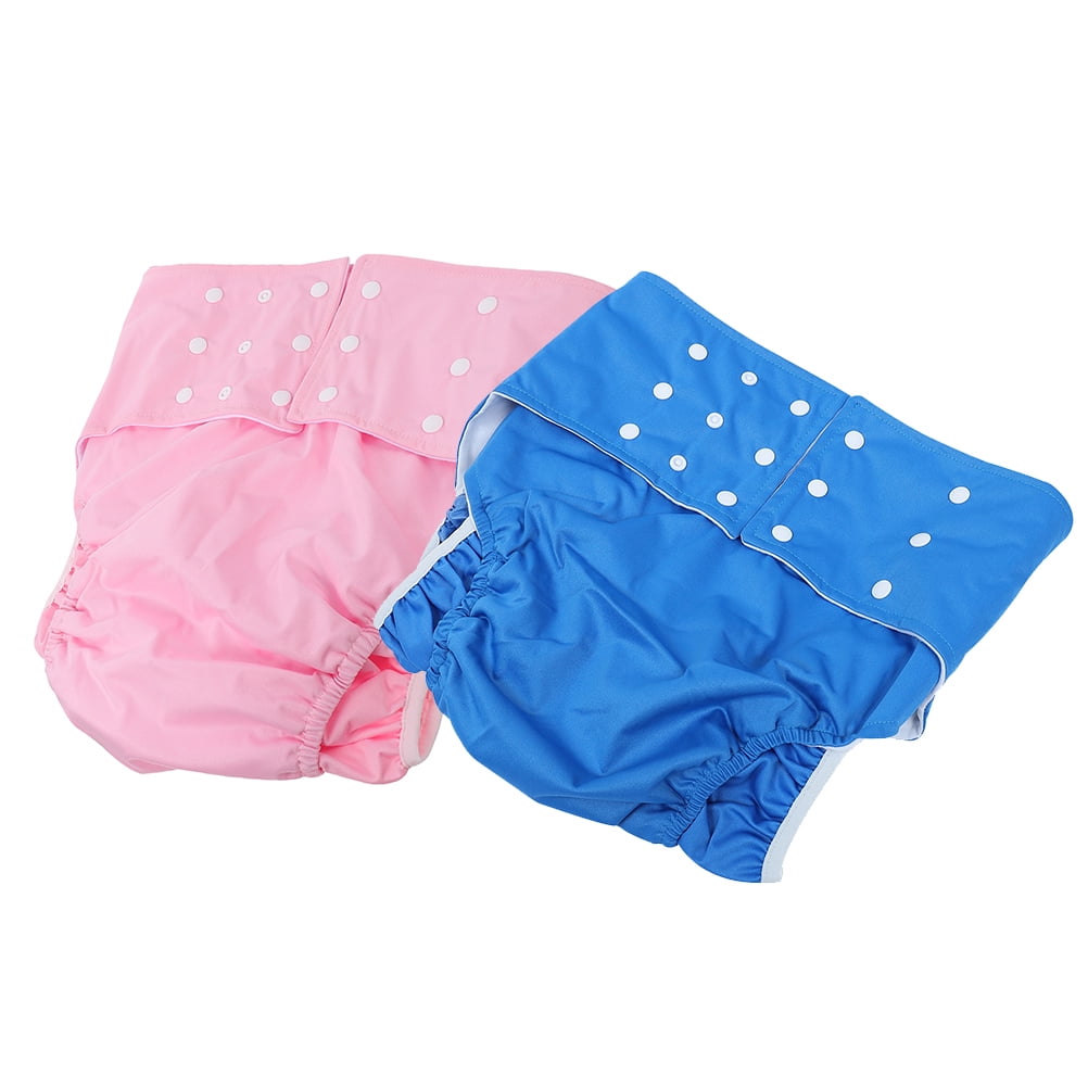 2pcs Adult Cloth Diapers Washable Adult Nappy Reusable Adult Diaper Reusable Adult Nappy