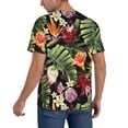 thumbnail image 2 of Fotbe Watercolor Tropical Flowers Baseball Jersey Shirt for Men and Women, Casual Short Sleeves Button Down T-Shirt-, 2 of 9