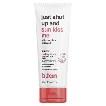 b.tan just shut up and sun kiss me gradual tan lotion