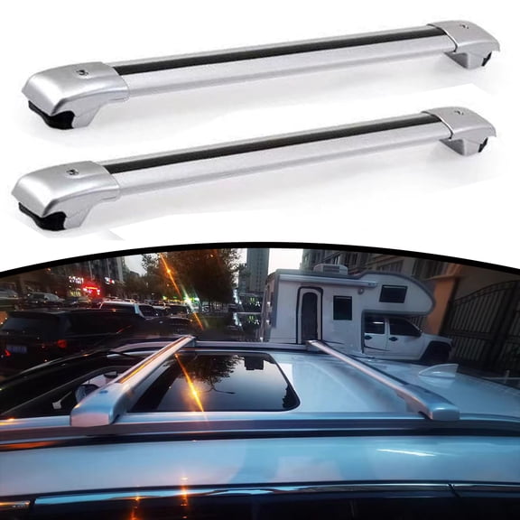Roof Rack Cross Bars for Hyundai Palisade 2026 2027 | Lockable Design & 75kg Capacity | 2Pcs Silver Aluminum Anti-Corrosion Rooftop Cargo Carrier, No Drilling Required, Hyundai Palisade Accessories