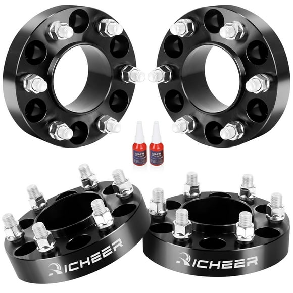 Richeer 1.25'' 6x135 Wheel Spacers for 2004-2014 F150 6x135mm Hubcentric Wheel Spacer for 2003-2014 Expedition 2005-2014 Mark LT 2003-2014 Navigator with 14x2 Studs & 87.1mm Bore