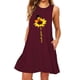 thumbnail image 4 of Vestido corto sin mangas Midi Vest Dress Mujer Print Summer Outfits, Wine Red, L Methold AP002125-11, 4 of 5