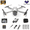 Light gray, variant on OEKE Drone with 4K HD Dual Camera for Adults Kids, RC Quadcopter with 3 Modular 1800mAh Batteries for 30 Mins Long Flight